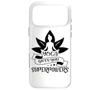 Yoga Gives You Superpowers Lotus Meditation Pose Case for iPhone 17 Pro Max