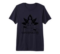 Yoga Gives You Superpowers Lotus Meditation Pose Premium T-Shirt