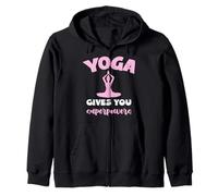 Yoga Gives you Superpowers Meditation Funny Quote Zip Hoodie
