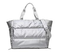 Yoga Gym Bag Fitness Sports Large Capacity Travel Shoulder with Zipper for Fitness(Silver)