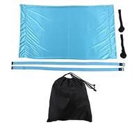 Yoga Hammock Handstand Split Leg Stretchable Training, Aerial Yoga Swing with Adjustable Shoulder Straps, Portable Elastic Aerial Hammock for Home Gym Yoga Room, Includes 2 Door An (Sky Blue)
