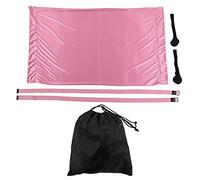 Yoga Hammock Handstand Split Leg Stretchable Training, Aerial Yoga Swing with Adjustable Shoulder Straps, Portable Elastic Yoga Hammock for Home Gym and Yoga Room, Includes 2 Door (Roseate)