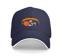 Yoga Hat for Women Men Frank Zappa Barking Pumpkin Rock N Roll Music Baseball Cap Trucker Caps Color Navy Blue