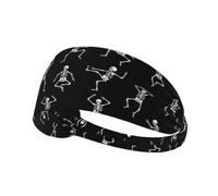 Yoga Headbands for Women, Men Non Slip Elastic Sweat Hairbands, Cute Dental Teeth Blue Head Accessories Hair Hoop, Hairbands for Sports, Fitness, Running