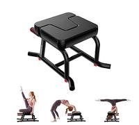 Yoga Headstand Bench, Comfortable Headstand Stool with Soft PU Leather Pad and 200kg Weight Capacity Ideal, Multifunctional Assisted Fitness Equipment for Workout and Practice (Black)