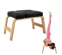 Yoga Headstand Bench,Stand Yoga Inversion Chair Trainer Stool for Home | Headstand with Wood Frame &Pu Pad,Strength Training Inversion Bench for Relieve Fatigue &Build Up Body,Loading 300Lbs