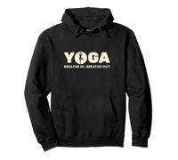 Yoga Inhale Exhale Retro Balance Design Pullover Hoodie