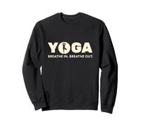 Yoga Inhale Exhale Retro Balance Design Sweatshirt