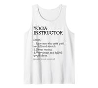 Yoga Instructor Job Definition Personalized Yoga Instructor Tank Top