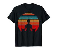 Yoga Instructor Pose Namaste Yoga Mindfulness Green Lotus T-Shirt