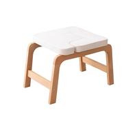 Yoga Inversion Chair, Wooden Headstand Stool Bearing 150kg, Easy Installation for Workout Balance Training(White)