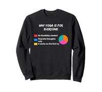 Yoga Is For Everyone Sarcastic Sarcasm Humor Meditation Zen Sweatshirt