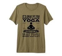 Yoga is for Smart People Women Funny Yoga Instructor Premium T-Shirt