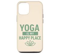 Yoga Is My Happy Place, Mindfulness Gift For Yogis Women Men Case for iPhone 12/12 Pro