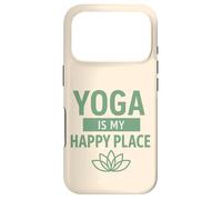 Yoga Is My Happy Place, Mindfulness Gift For Yogis Women Men Case for iPhone 17 Pro
