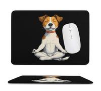Yoga Jack Russell Terrier Dog Funny Mouse Pad Desk Mat Stylish Mousepad for Gaming Office Home Work