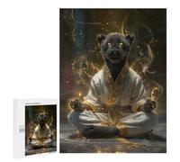 Yoga Jaguar Zen Mastery Puzzle 1000 Teile Schwer Puzzle Spielzeug Lernspiel Impossible Herausforderungsspielzeug Für Erwachsene Kinder 500 PCS