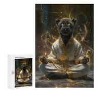 Yoga Jaguar Zen Mastery Puzzle 1000 Teile Schwer Puzzle Spielzeug Lernspiel Impossible Herausforderungsspielzeug Für Erwachsene Kinder 300 PCS