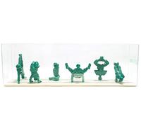 Yoga Joes - Advanced Yoga Figurines & Statues in 6 Poses - ABS Plastic, Green - Ideal for Home, Office & Yoga Studio Decor