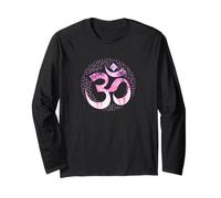 Yoga Karma Namaste om Meditation Symbol Pink LOL Long Sleeve T-Shirt
