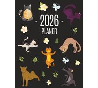 Yoga Katze Planer 2026: Agenda 2026: Top organisiert durchs Jahr! | Kalender mit Wochenansicht | Einfacher Überblick über die Terminpläne