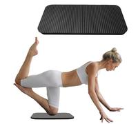 Yoga Knee Pad, Kneeling Pad, 0.59'' ThickRectangle Yoga Knee Pad Cushion, Yogas Props Accessories for Women/Men Cushions Knees and Elbows for Kneeling, Balance,Pilates(COLOR:Black 38x17x1.5CM)