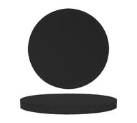 Yoga Kneeling Pad Pair with Non Slip Tpe Rubber Cushion | Portable Black Pair, Smooth Textured Surface, Reduces Friction on Hands and Mat for Pilates