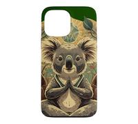 Yoga Koala Bear as Yoga Teacher Guru Meditation in Lotus Seat Case for iPhone 13 Pro Max