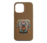 Yoga Koala Bear as Yoga Teacher Guru Meditation in Lotus Seat Case for iPhone 13 Pro Max
