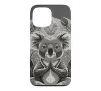Yoga Koala Bear as Yoga Teacher Guru Meditation in Lotus Seat Case for iPhone 13 Pro Max