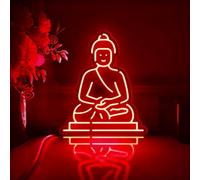 Yoga LED Neon Signs Practitioner Lotuses Lamp Dimmable Acrylic Lights for Bedroom Coffee Shop Office Bar Birthday Yoga Studio Party Art Wall Decor