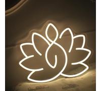 Yoga LED Neon Signs Practitioner Lotuses Lamp Dimmable Acrylic Lights for Bedroom Coffee Shop Office Bar Birthday Yoga Studio Party Art Wall Decor