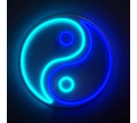 Yoga LED Neon Signs Practitioner Lotuses Lamp Dimmable Acrylic Lights for Bedroom Coffee Shop Office Bar Birthday Yoga Studio Party Art Wall Decor