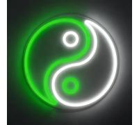 Yoga LED Neon Signs Practitioner Lotuses Lamp Dimmable Acrylic Lights for Bedroom Coffee Shop Office Bar Birthday Yoga Studio Party Art Wall Decor