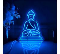 Yoga LED Neon Signs Practitioner Lotuses Lamp Dimmable Acrylic Lights for Bedroom Coffee Shop Office Bar Birthday Yoga Studio Party Art Wall Decor