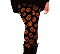 Yoga Leggings Women's Leopard Print Fitness Trousers Women's Long Black Slim Fit Leggings Printed Hip Trousers Stretch Sweatpants Elegant Tights High Waist Running Trousers Halloween Casual Trousers