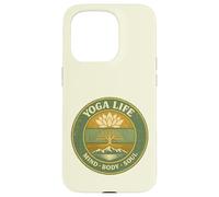 Yoga Life Mind Body Soul Vintage Retro Gift For Yogis Case for iPhone 15 Pro