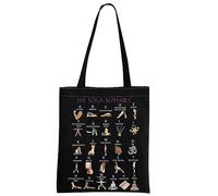 Yoga Lover Tote - Black Yoga & Meditation Gift