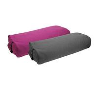 Yoga Mad Cotton Buckwheat Rectangular Bolster (Grey)