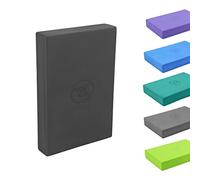 Yoga-Mad EVA Yoga Block | Non Slip Foam Block for Yoga, Pilates, Stretching & Home Workouts Providing Support & Stability | 30cm x 20cm x 5cm