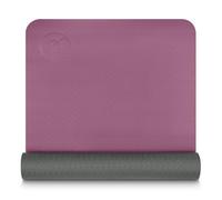 Yoga-Mad Evolution Mat with Carry Strap - Aubergine/Grey