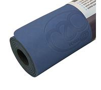 Yoga-Mad Evolution Mat with Carry Strap - Dark Blue/Grey