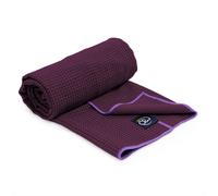 Yoga Mad Grip Dot Towel, Aubergine