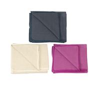 Yoga-Mad Hand Woven Cotton Yoga Seamless Blanket (Natural)