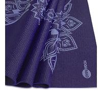 Yoga-Mad Yoga Mat with Alignment, Mandala Yoga Mat, Premium Non Slip Eco Friendly Material, 4mm, Ultra Lightweight Yoga Mat for Pilates, Yoga, Stretching, Home Workouts and General Fitness, Purple
