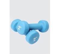 Yoga Mad Pair of Blue 2Kg Neoprene Dumbbells Fitness Exercise Weights Strength