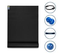 Yoga Mad Pilates Kit Bundle, Graphite / Medium - Individual / 9" - Red