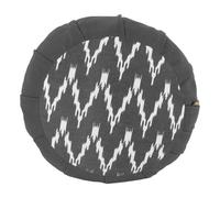 Yoga-Mad Pleated Round Zafu Meditation Cushion | 100% Cotton Cover, Buckwheat Filling | Eco Friendly Floor Seat | Removable Cover | 18cm x 35cm (dia), 2.5kg | Mindfulness Cushion