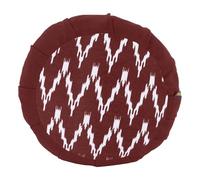 Yoga-Mad Pleated Round Zafu Meditation Cushion | 100% Cotton Cover, Buckwheat Filling | Eco Friendly Floor Seat | Removable Outer | 18cm x 35cm (dia), 2.5kg | Mindfulness Cushion