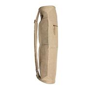 Yoga-Mad Yoga Mat Bag | Easy Access Full Zip Exercise Yoga Mat Carry Bag | Durable Jute/Cotton Outer, Waterproof Lining | Adjustable Shoulder Strap | 66.5cm x 14cm, Fits Most Mat Sizes